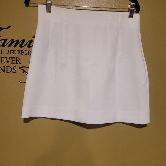 Zara White Mini Pencil Skirt - Picture 4 of 8